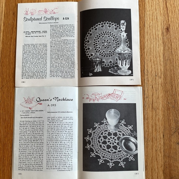 Coats and Clark’s Doily Pattern Books - Picture 3 of 4
